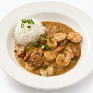Etouffe Chicken, Shrimp & Andouille