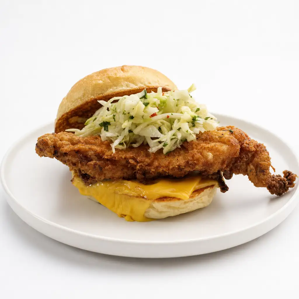 Buttermilk Crispy Chicken Samich Brunch.