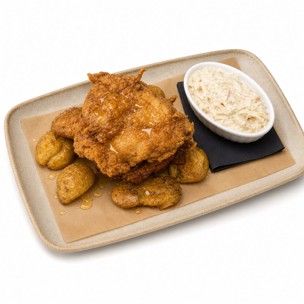 Buttermilk Crispy Chicken Entree.