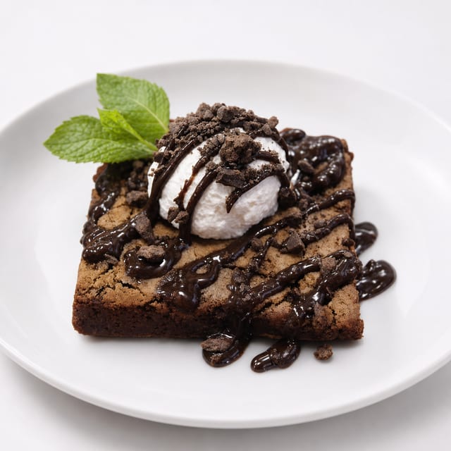 Dark Chocolate Brownie.
