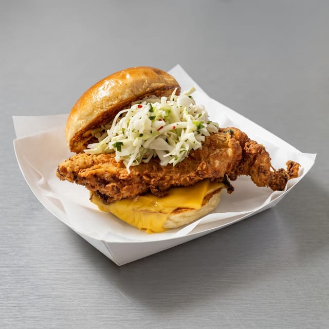 Buttermilk Crispy Chicken Samich Brunch.