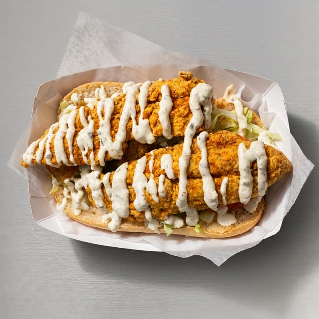 Fried Catfish Po' Boy.