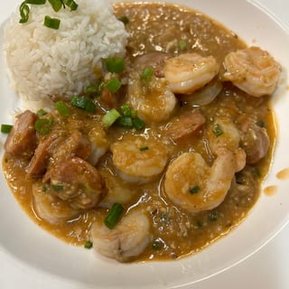 Etouffe Chicken, Shrimp & Andouille